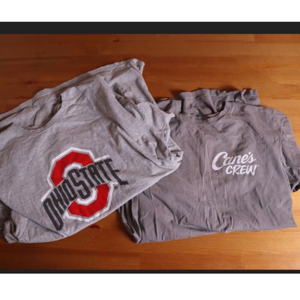 Raising Cane’s Shirt Lot Medium Ohio State Crew Tees